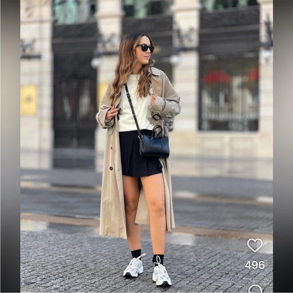 Zara Beige Trench Coat with scarf - Picture 2 of 13